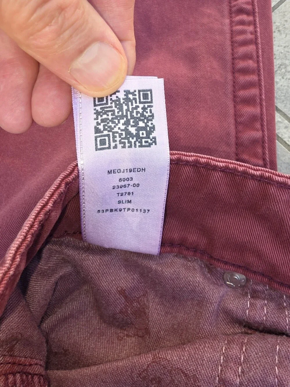 🔥 True Religion Section Slim Jeans – Burgundy / Maroon 🔥32